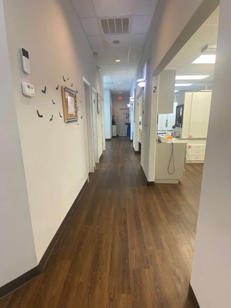 Reception area at Lawrenceville Dentistry